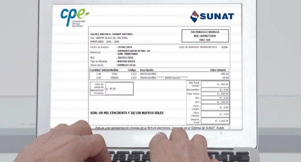 Sunat Paso A Paso Para Emitir Facturas Electrónicas Online Factura Electrónica Sunat 2817