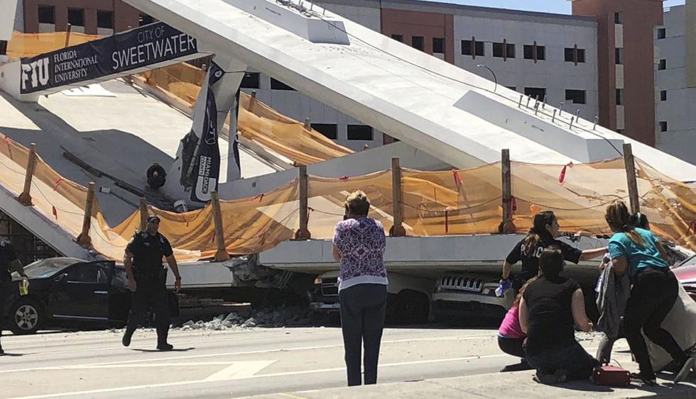 Estados Unidos Tragedia en Miami por derrumbe de puente peatonal que