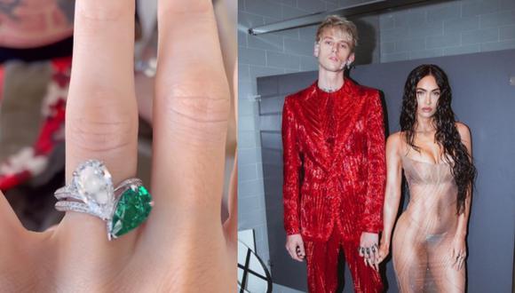 Machine Gun Kelly agregó que el anillo que le entregó a Megan Fox está compuesto de dos partes que se pueden dividir, al estar unidas de forma magnética. (Foto: Instagram).