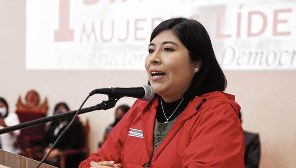 Betssy Chávez es ministra de trabajo también integra la bancada de Perú Democrático. (Foto: Difusión | MTPE )
