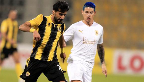 James Rodríguez volvió a tener un partido con el Al-Rayyan de Qatar. (Foto: Al-Rayyan)
