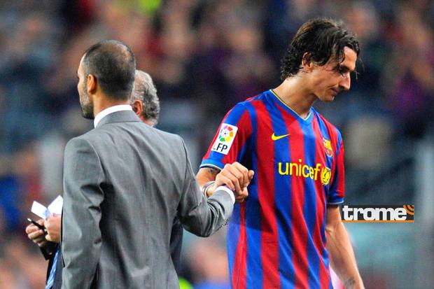 Zlatan Ibrahimovic dejó Barcelona sin explotar su potencial molestia (Foto: AFP)