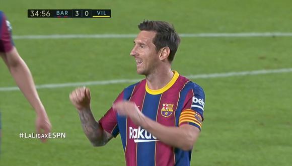 Gol de Lionel Messi en Barcelona vs Villarreal por LaLiga