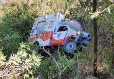 Cusco: muere
                        paciente con coronavirus luego que se despistara
                        ambulancia que lo trasladaba | VIDEO