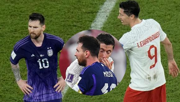 Robert Lewandowski y Lionel Messi chocaron por la Copa del Mundo Qatar 2022. Foto: Composición.