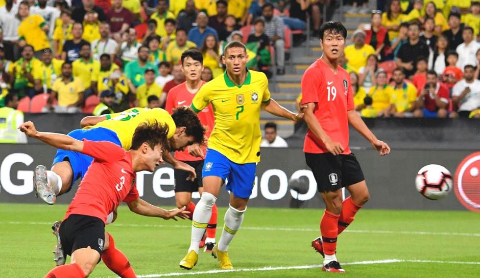 Lucas Paquetá abre la cuenta con hermoso gol de palomita ante Corea del sur