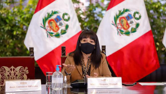 Mirtha Vásquez señaló que el Gobierno respeta las investigaciones del Ministerio Público.  (Foto: archivo PCM)